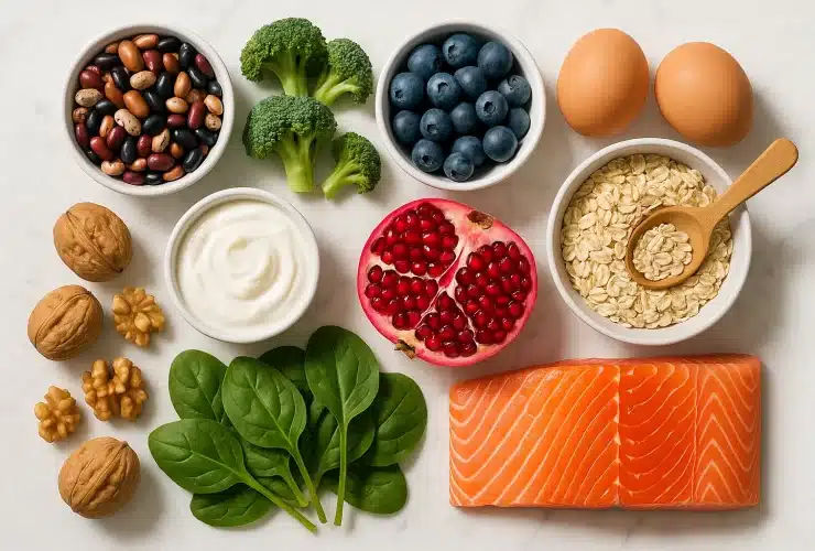 10 najboljih namirnica prema prema dr. Marku Stengleru. Grah, brokula, borovnice, jaja, orasi, nar, špinat, losos, zob i jogurt